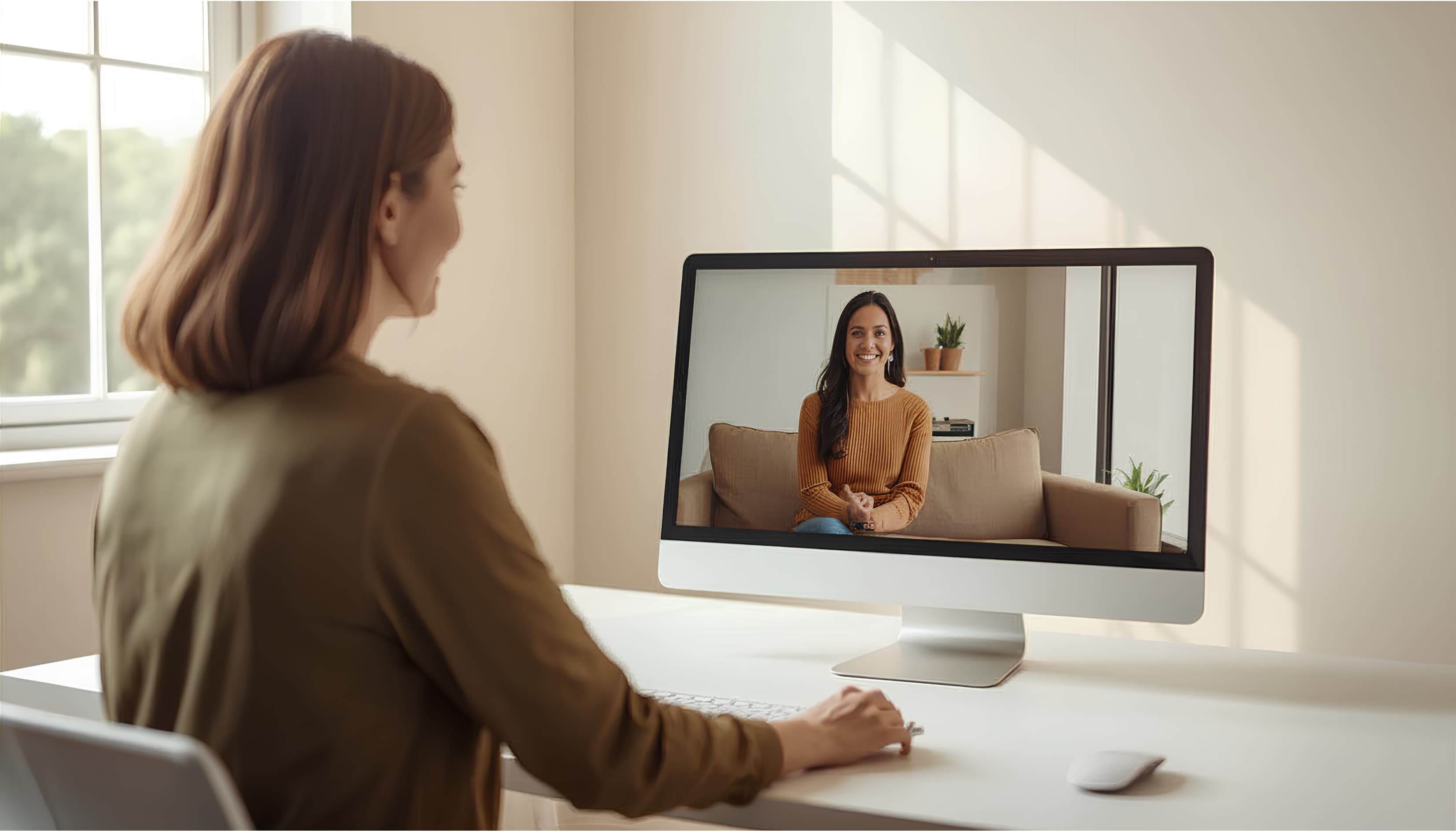 Specialist ADHD clinician in a remote video consultation